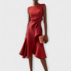 Elena Draped Midi Dress