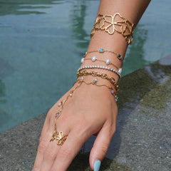 Nuvia Parelarmband | 18K Goud