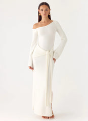 Kova Knit Maxi Dress White