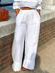 Florimel | Women's Elastic Waist Pockets Pants – Dress Pants