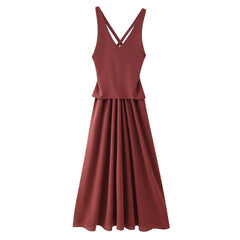 Damiana | Women's V-Neck Elegant Maxi Dress