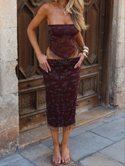 MELINAE TOP CHOCOLATE