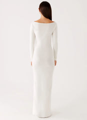 Amalfi Knit Maxi Dress - White
