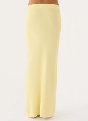 Amarah Knit Maxi Skirt - Yellow