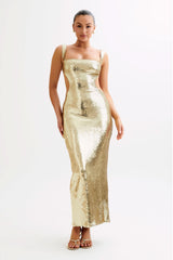 Olivia Sequin Maxi Dress