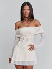 ORLA MINI DRESS BEIGE