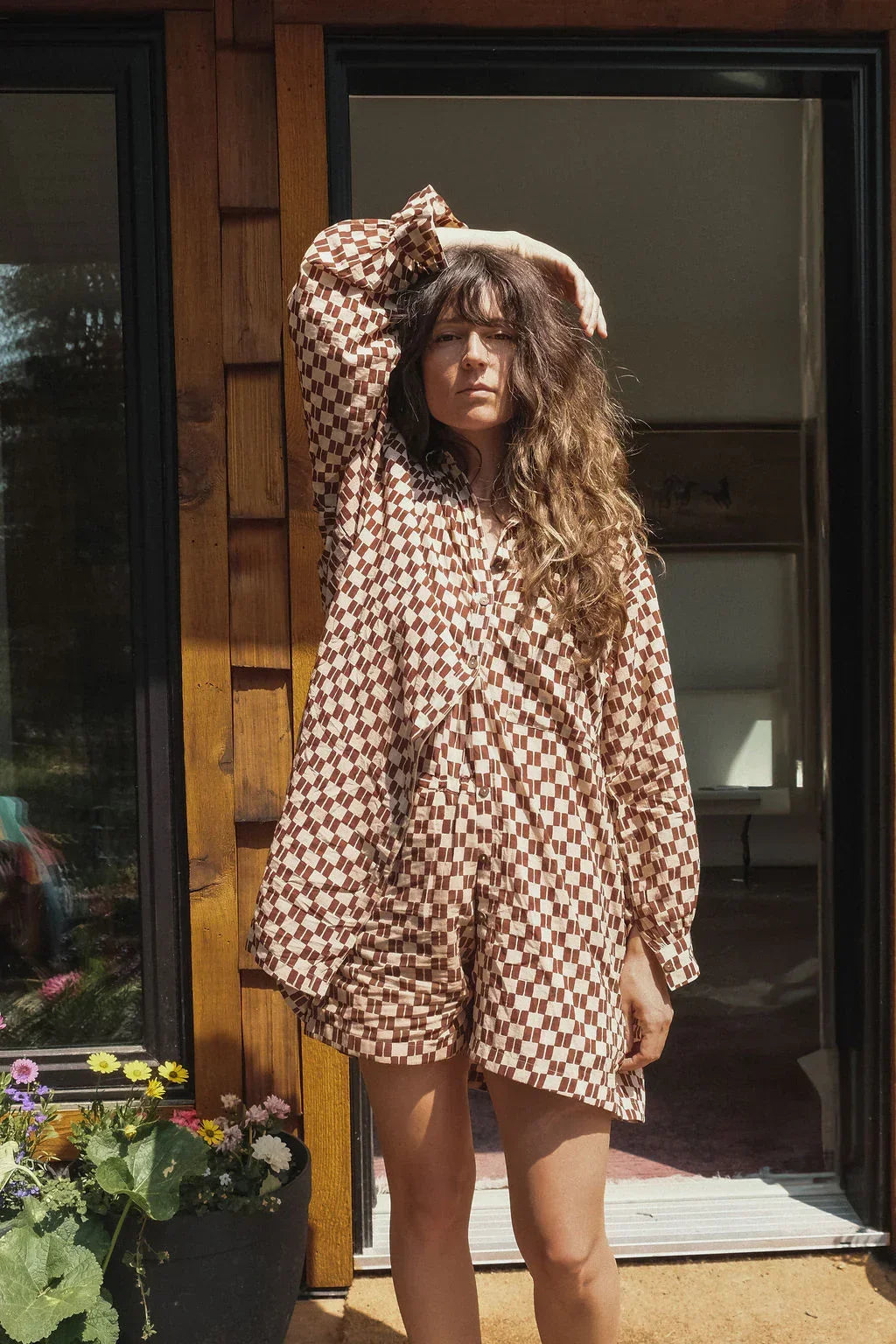 Brown Matchstick Artist Smock
