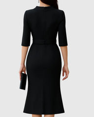 Magnolia Wrap Midi Dress