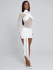 Olyra White Mini Dress
