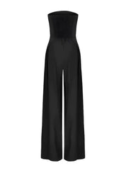Duttini | Strapless Wide-Leg Jumpsuit