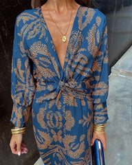 Emmeline Wrap Midi Dress