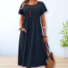 Marietta Pleated Maxi Dress