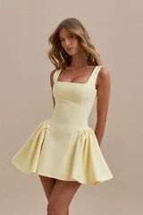 SABRINA MINI DRESS | LEMON