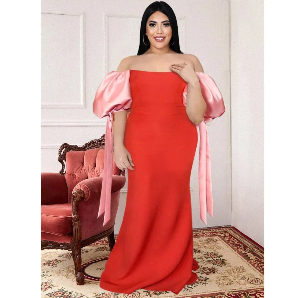 Feodora | Women's Voluminous Satin Maxi Dress