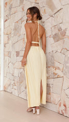 Malia Pleated Maxi Dress