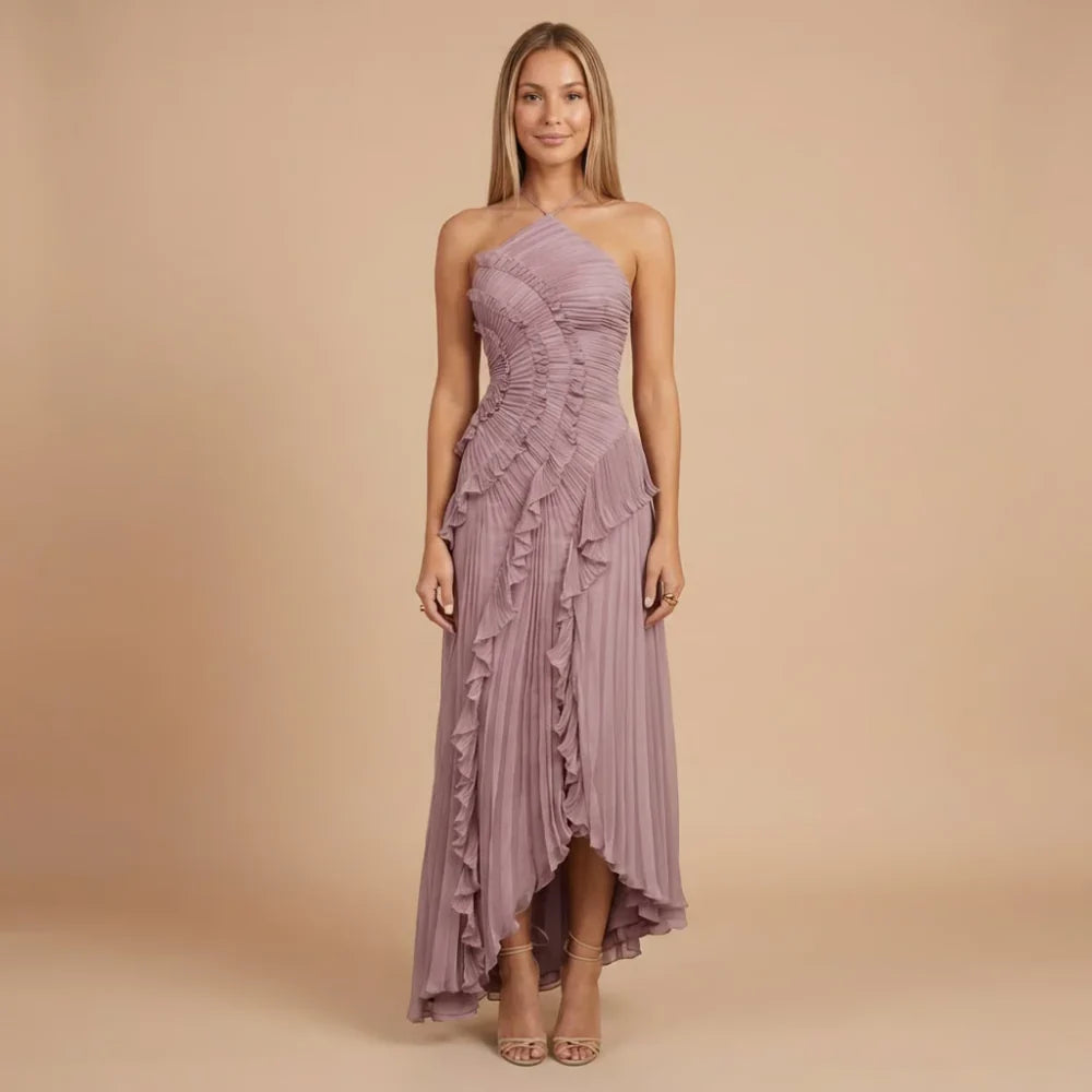Isabella Ruffle Midi Dress