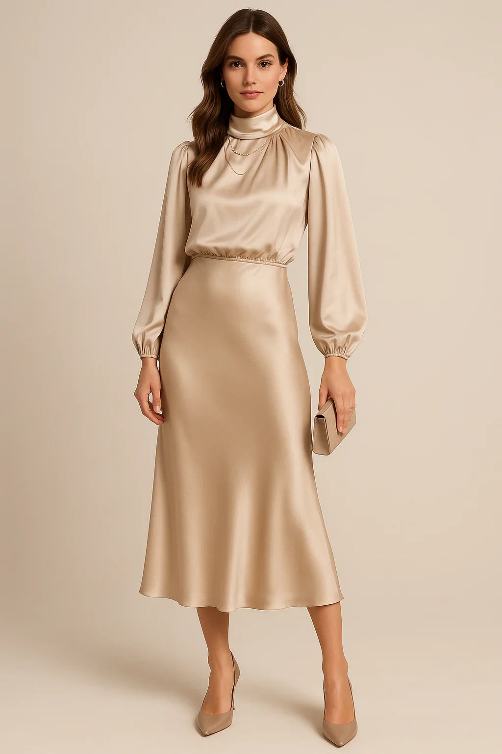 Amara Draped Midi Dress