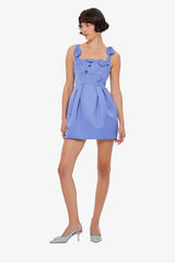 Piper Appliqué Bell Shape Mini Dress - Moonlight